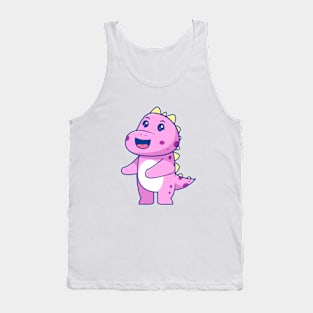 Pink Dinosaur Tank Top